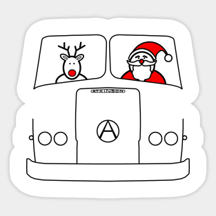 Atkinson classic British lorry Christmas special edition Sticker